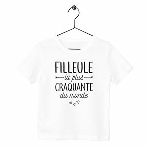 T-shirt Enfant - Filleule la plus craquante