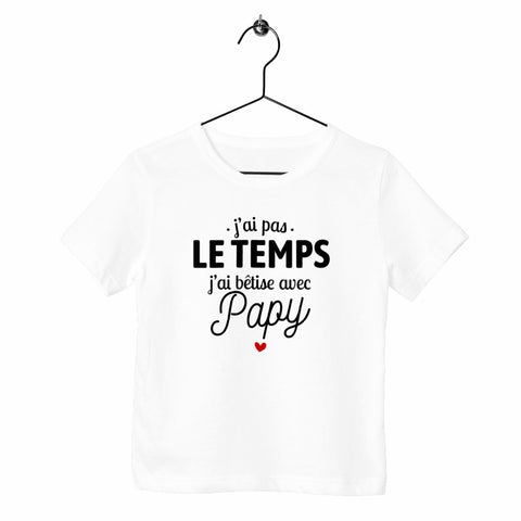 T-shirt enfant - J'ai bêtise avec papy