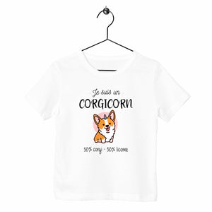 T-shirt enfant - Je suis un corgicorn