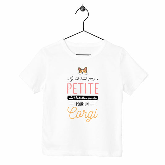 T-shirt enfant - Je ne suis pas petite je suis un corgi