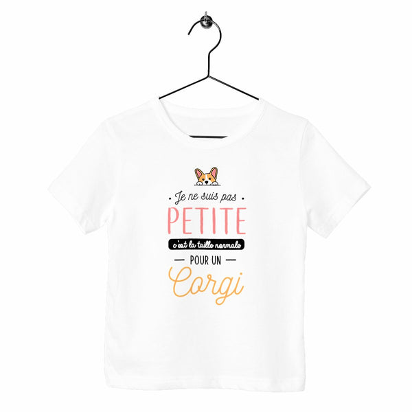 T-shirt enfant - Je ne suis pas petite je suis un corgi