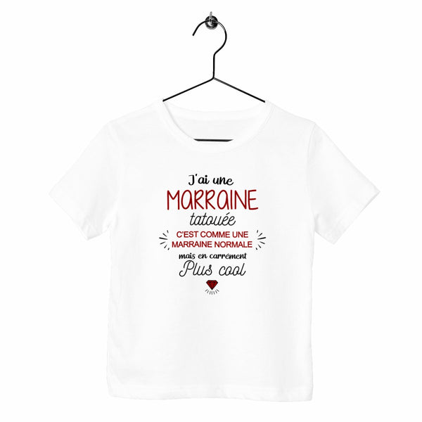 T-shirt enfant - J'ai une marraine tatouée