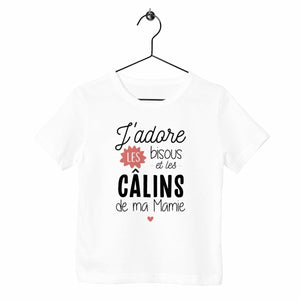 T-shirt enfant - Bisous et câlins de mamie