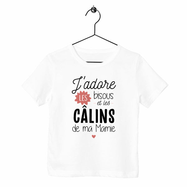 T-shirt enfant - Bisous et câlins de mamie