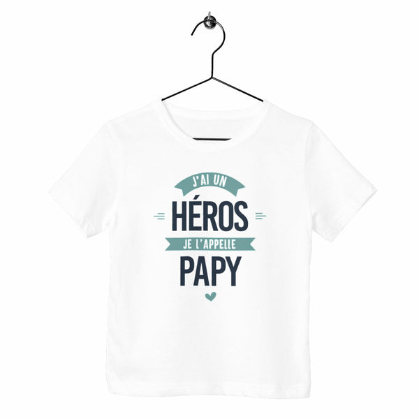 T-shirt enfant - J'ai un héros, papy