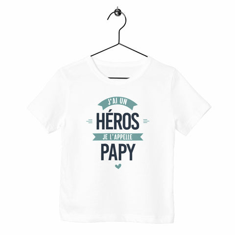 T-shirt enfant - J'ai un héros, papy