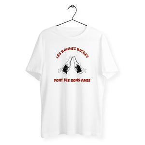 T-shirt homme col rond - Les bonnes bières 