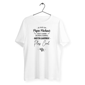 T-shirt homme col rond - Papa pêcheur