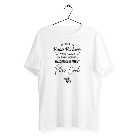 T-shirt homme col rond - Papa pêcheur