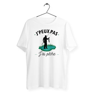 T-shirt homme col rond - J'peux pas j'ai pêche