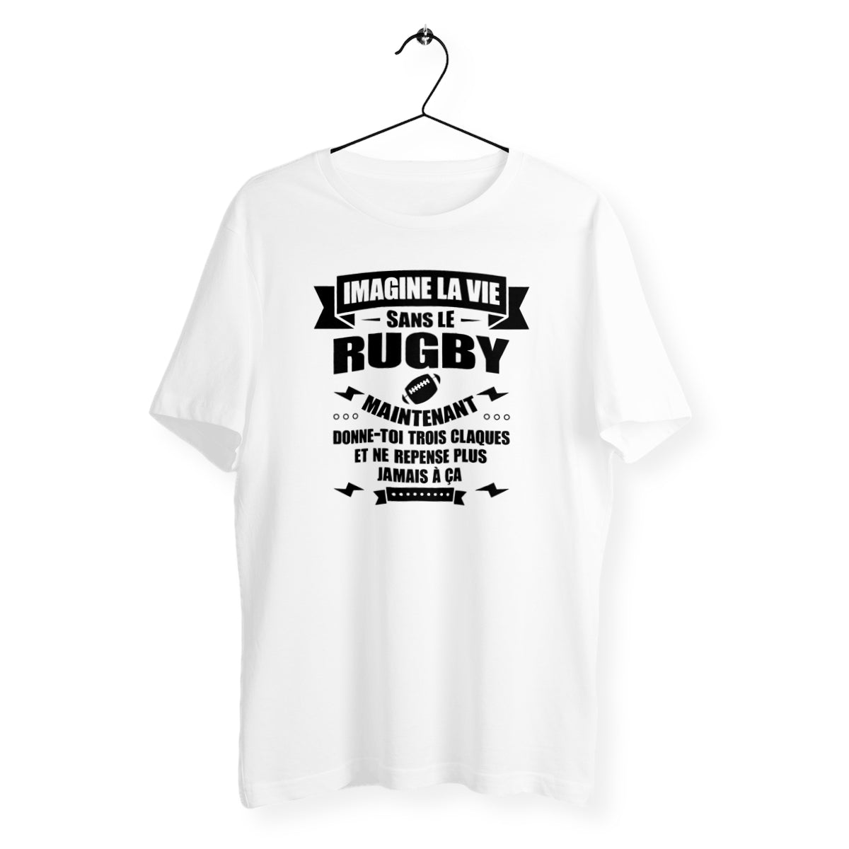 T-shirt homme Imagine la vie sans le rugby