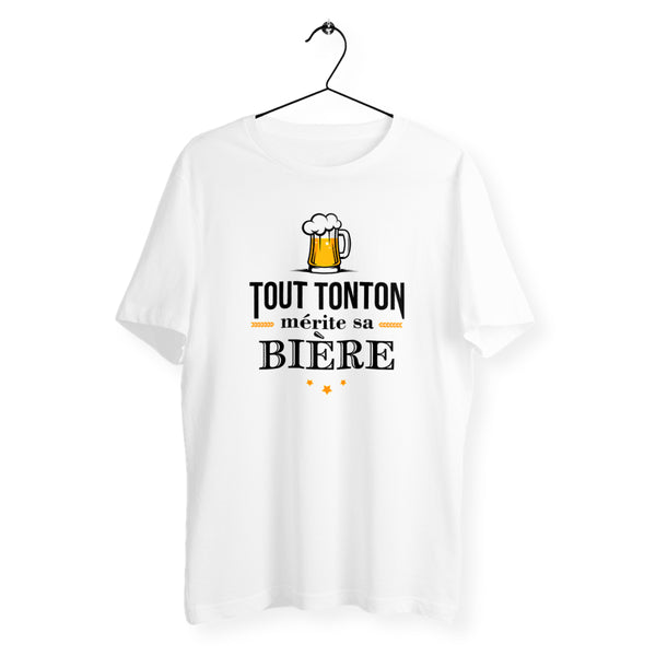 T-shirt homme col rond - Tout tonton mérite sa bière