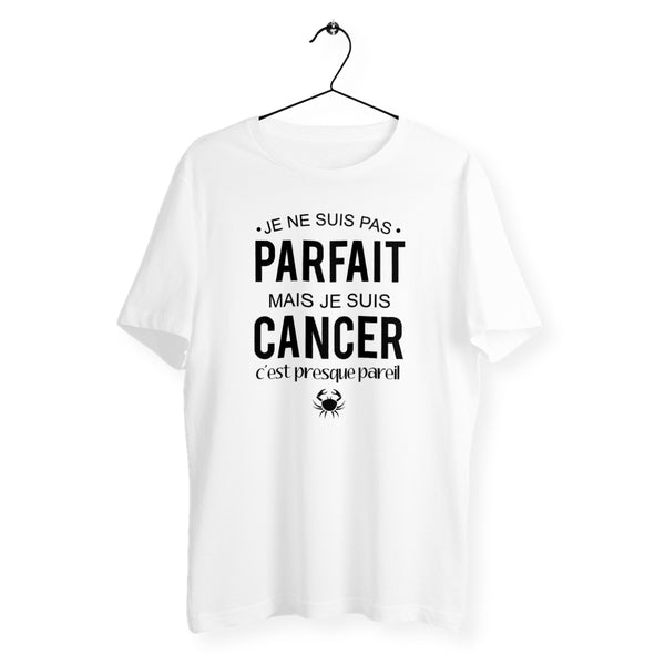 T-shirt homme col rond - Pas parfait mais cancer