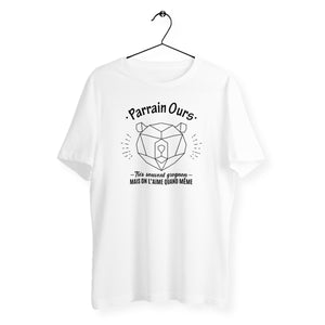 T-shirt homme - Parrain Ours, parfois grognon