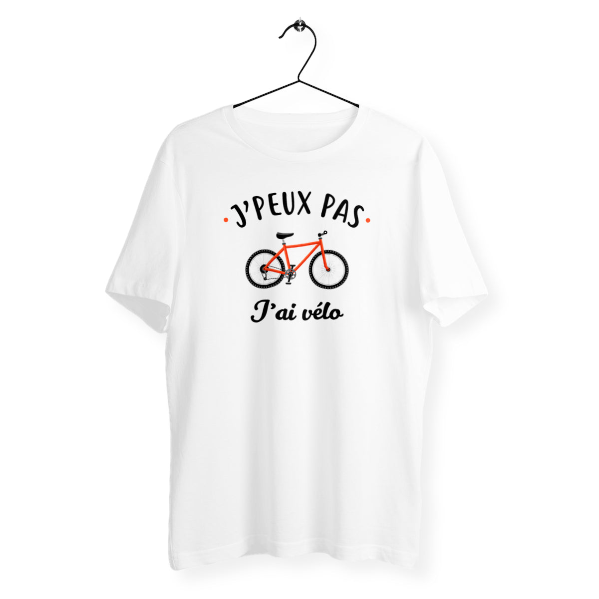 T-shirt homme col rond - J'peux pas j'ai vélo