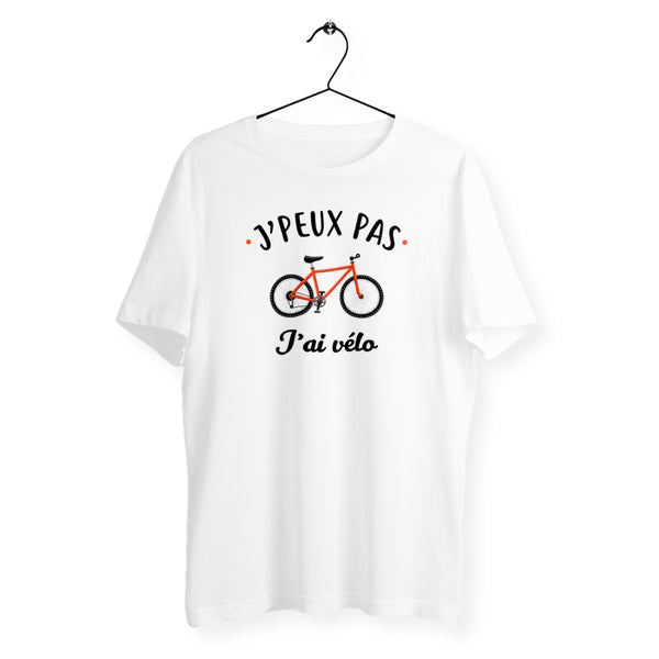 T-shirt homme col rond - J'peux pas j'ai vélo