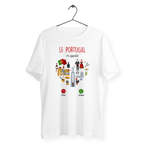 T-shirt homme col rond - Le Portugal m'appelle