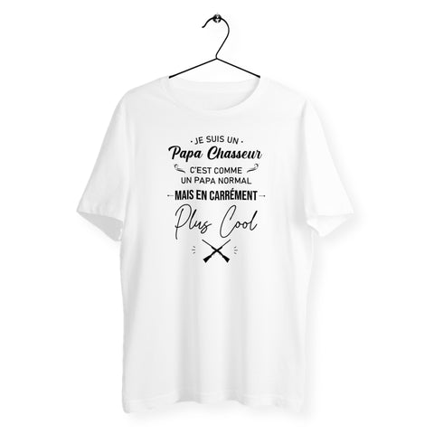 T-shirt homme col rond - Papa chasseur