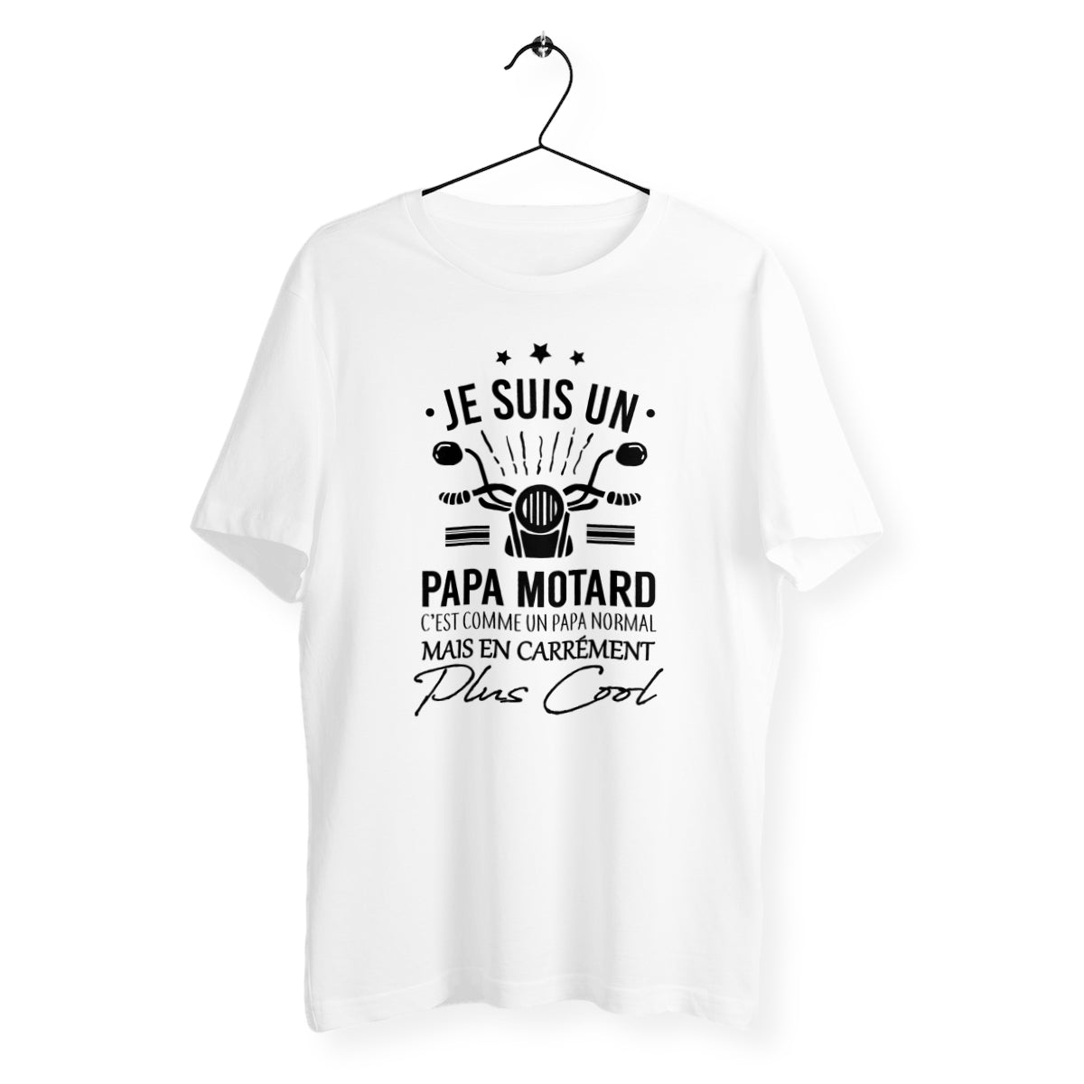 T-shirt homme col rond - Papa motard