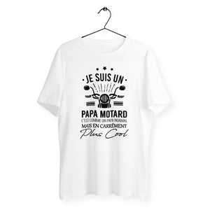 T-shirt homme col rond - Papa motard