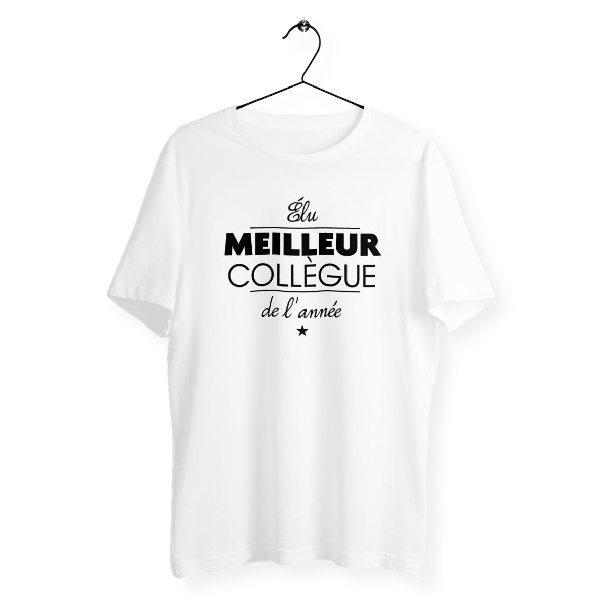 T-shirt homme col rond - Élu meilleur collègue de l`année