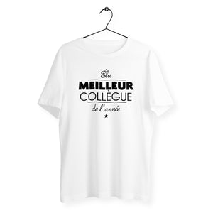 T-shirt homme col rond - Élu meilleur collègue de l`année