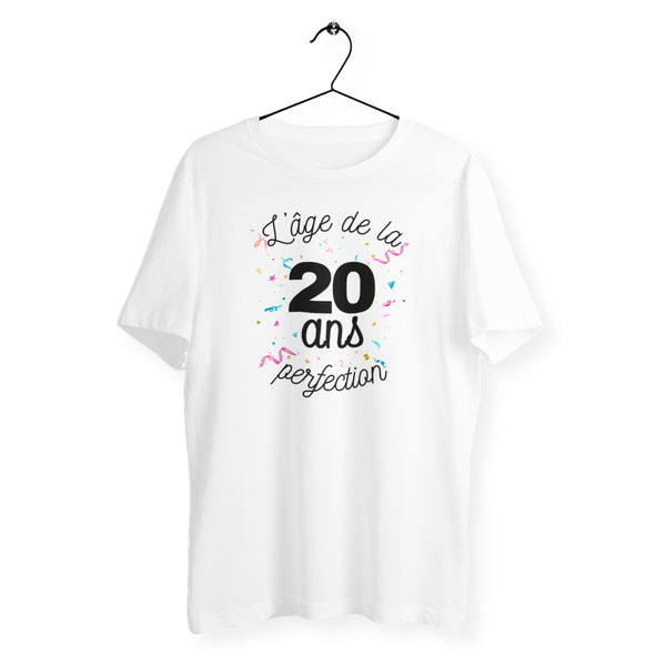 T-shirt homme col rond - 20 ans, âge de la perfection