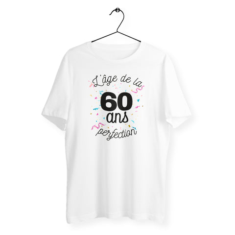 T-shirt homme - 60 ans, l`âge de la perfection