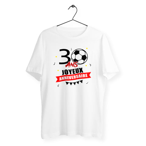 T-shirt homme col rond - 30 ans anniversaire foot