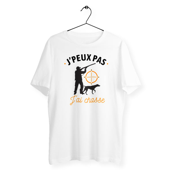 T-shirt homme col rond - J'peux pas j'ai chasse