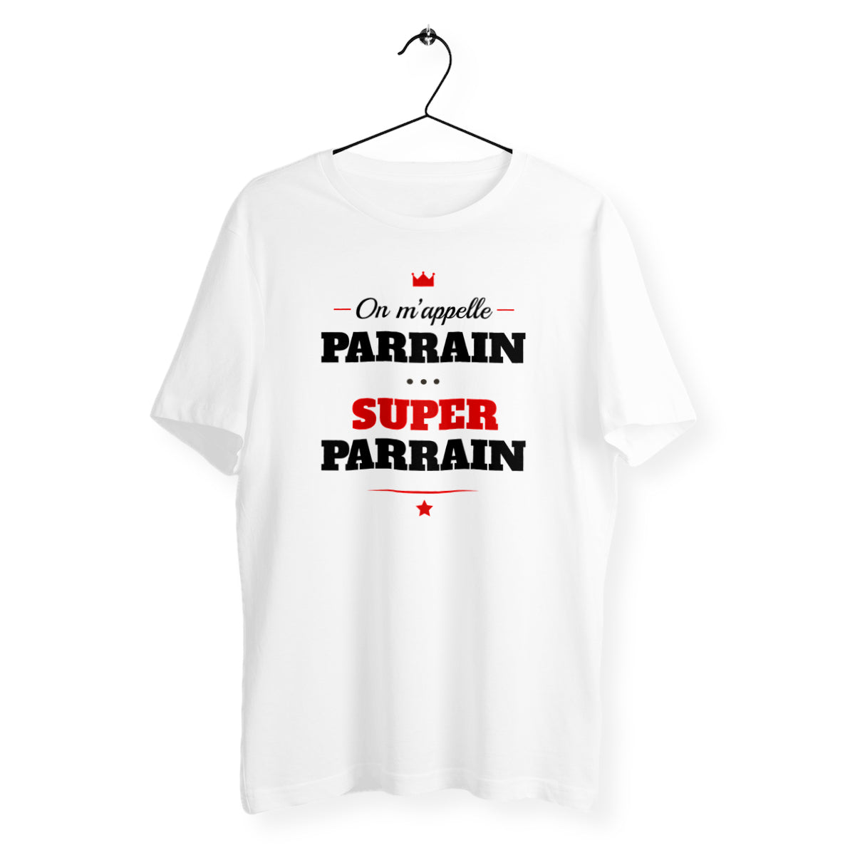 T-shirt homme col rond - Super parrain