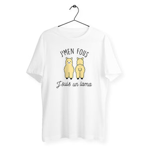 T-shirt homme col rond - J'suis un lama