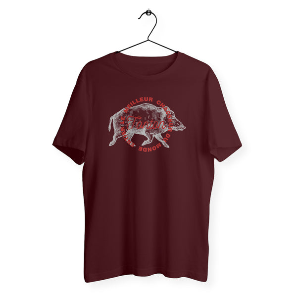 T-shirt homme col rond - Tonton meilleur chasseur