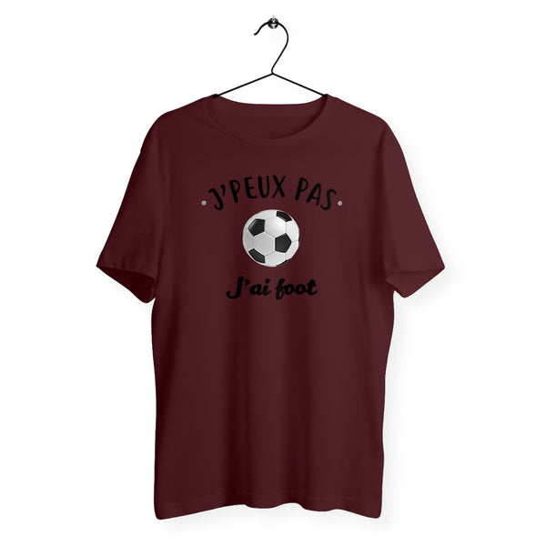 T-shirt homme col rond - J'peux pas j'ai foot