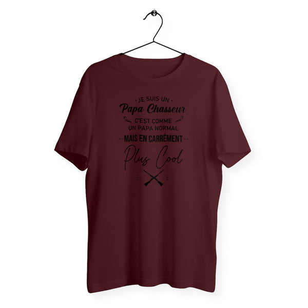 T-shirt homme col rond - Papa chasseur