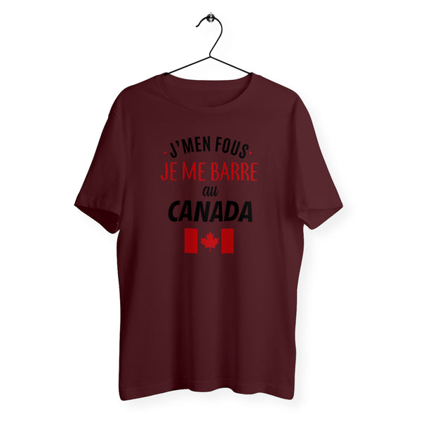 T-shirt homme col rond - Je me barre au Canada