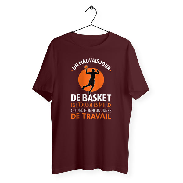 T-shirt homme col rond - Un mauvais jour de basket