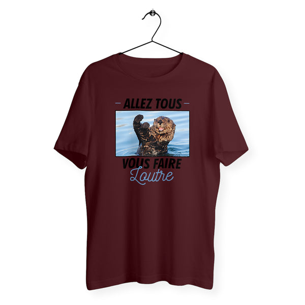 T-shirt homme col rond - Allez tous vous faire loutre