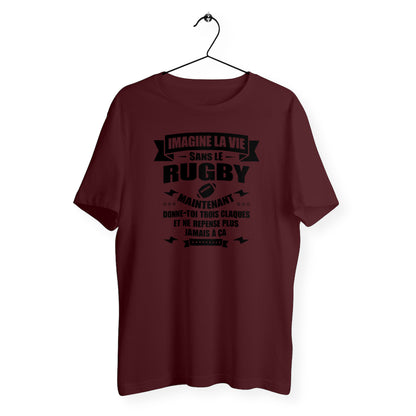 T-shirt homme Imagine la vie sans le rugby