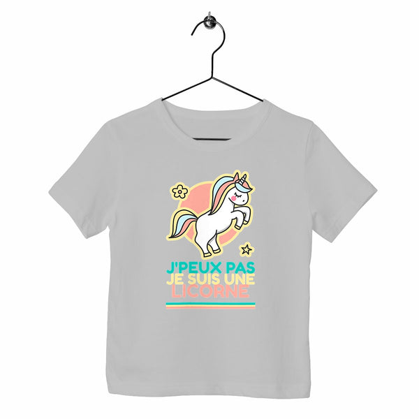 T-shirt Enfant - J`peux pas je suis une licorne