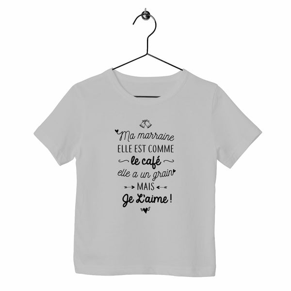 T-shirt enfant - Marraine, grain de café