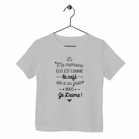 T-shirt enfant - Marraine, grain de café