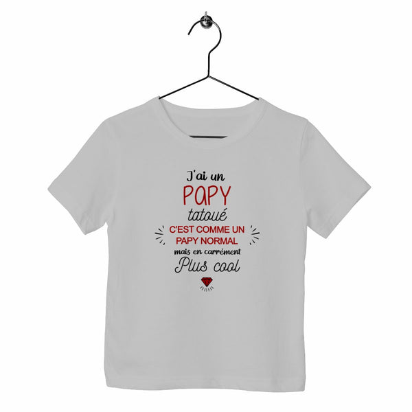 T-shirt enfant - J'ai un papy tatoué