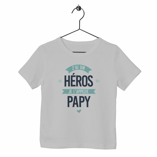 T-shirt enfant - J'ai un héros, papy