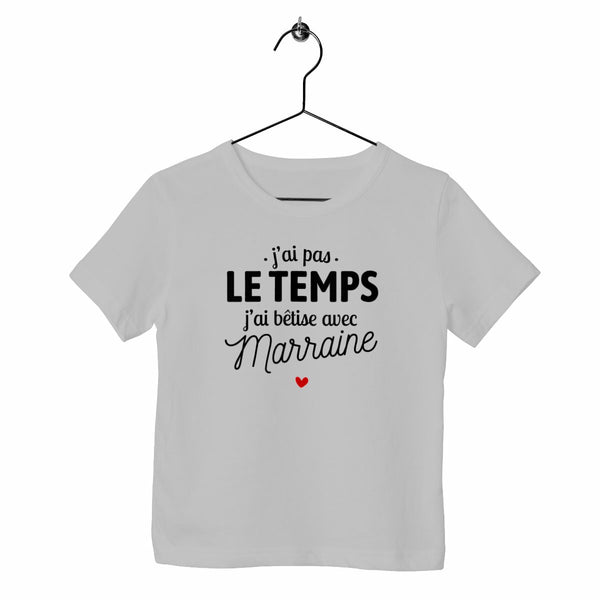 T-shirt enfant- J'ai bêtise avec marraine