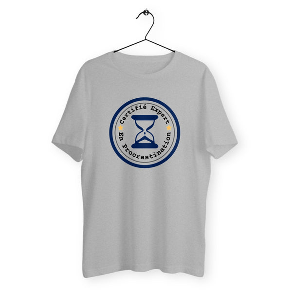 T-shirt homme - Certifié expert en procrastination