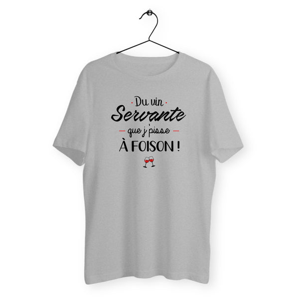 T-shirt homme col rond - Du vin servante