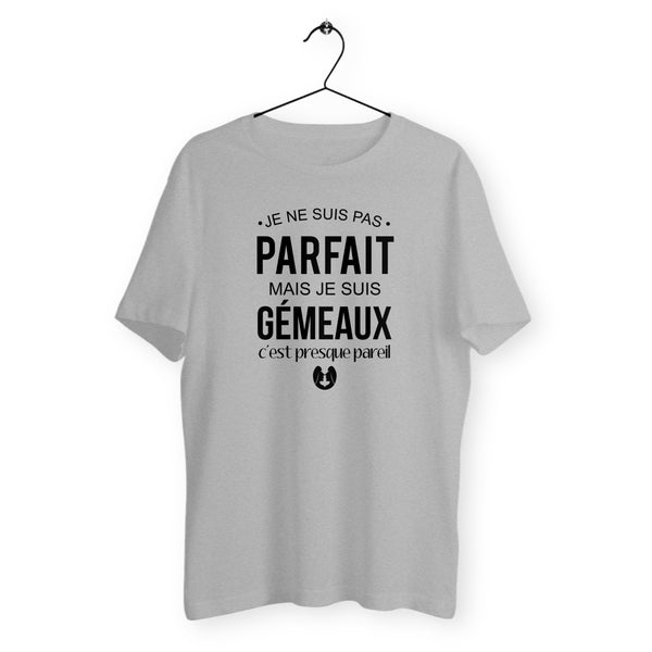 T-shirt homme col rond - Pas parfait mais gémeaux