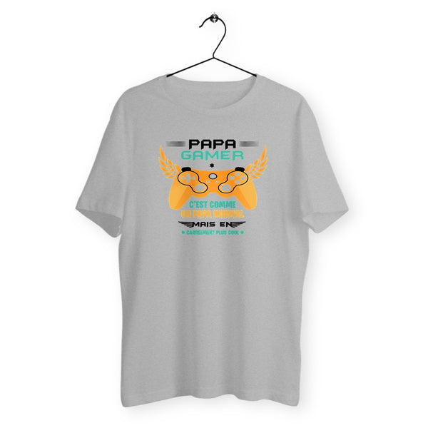 T-shirt homme col rond - Papa gamer