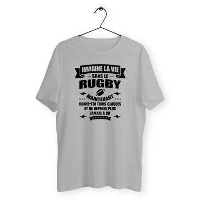 T-shirt homme Imagine la vie sans le rugby